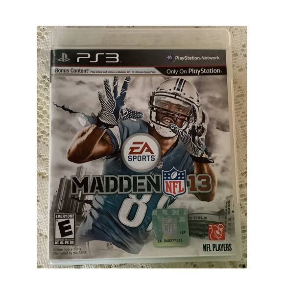 EA Sports Madden 13 NFL 2013 Game For Sony PlayStation 3 - Picture 1 of 2